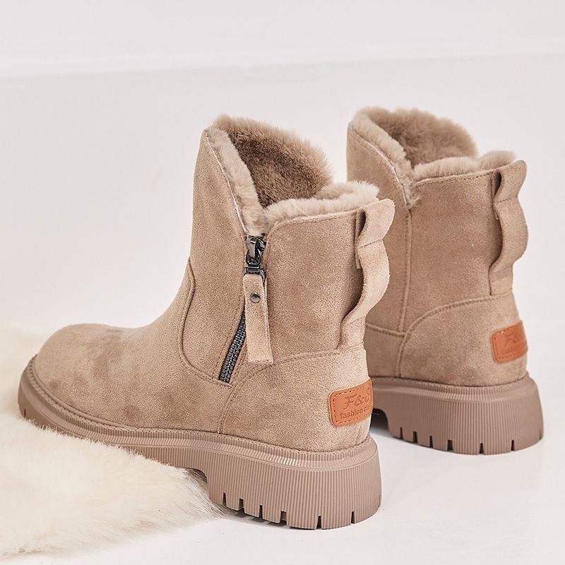 snow boots women winter 2021 new plus velvet shoes woman warm boots thick furry black cotton shoes women boots botas de mujer