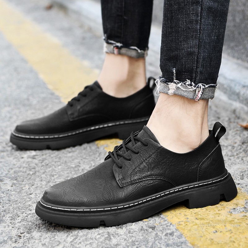 Flat /5 Cm Men's Casual Shoes Genuine Leather Lift Men Men Shoes Elevator Shoes Height Increase Shoes for Men Business Fashion