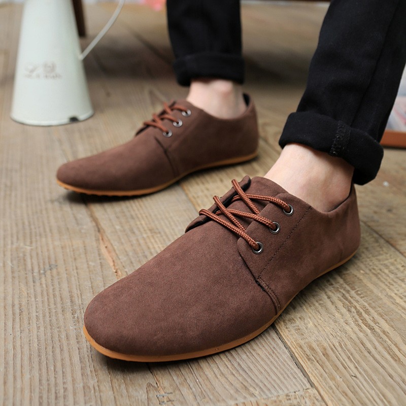 ZYYZYM - Men's Casual Shoes Lightweight Breathable Lace-Up Casual Moccasin Shoes For Spring Autumn Youth 2020