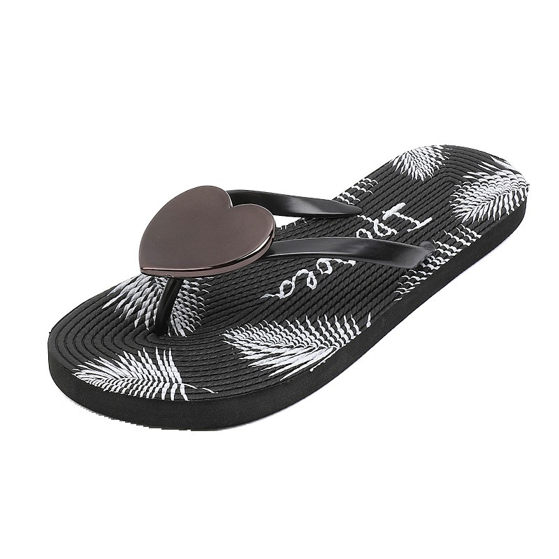 2022 New Love Flip Flops Women Beach Shoes Bohemian Beach Flip Flops Summer Men Slippers Massage Sandals Comfortable Shoes