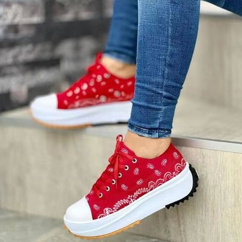 New Women Sneakers Thick Sole Shoes Woman Platform Sneakers Female Casual Sports Shoes Ladies Canvas Shoes Height Increase