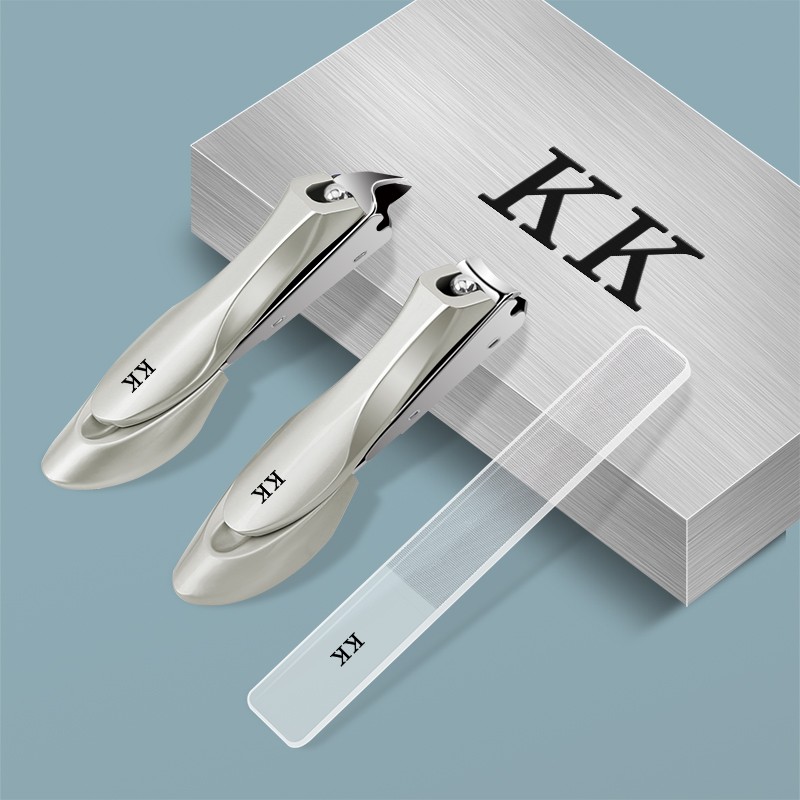 KK Nail Clipper Set Manicure Tools Professional Stainless Steel Nail Cutter Bionics Design Anti Splash Hand Scissors Foot Care