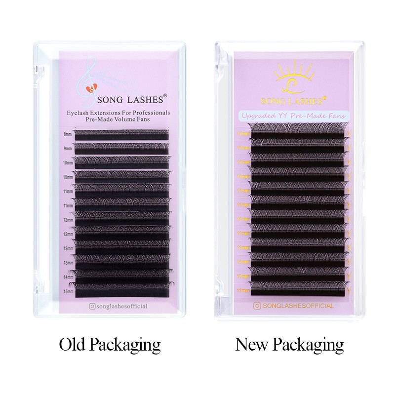 Song Lashes Y Shape Fans Pre-made Eyelash Extensions for Salon Individual Eyelashes C D DD Curl 2D YY Lashes Y Shape Lashes