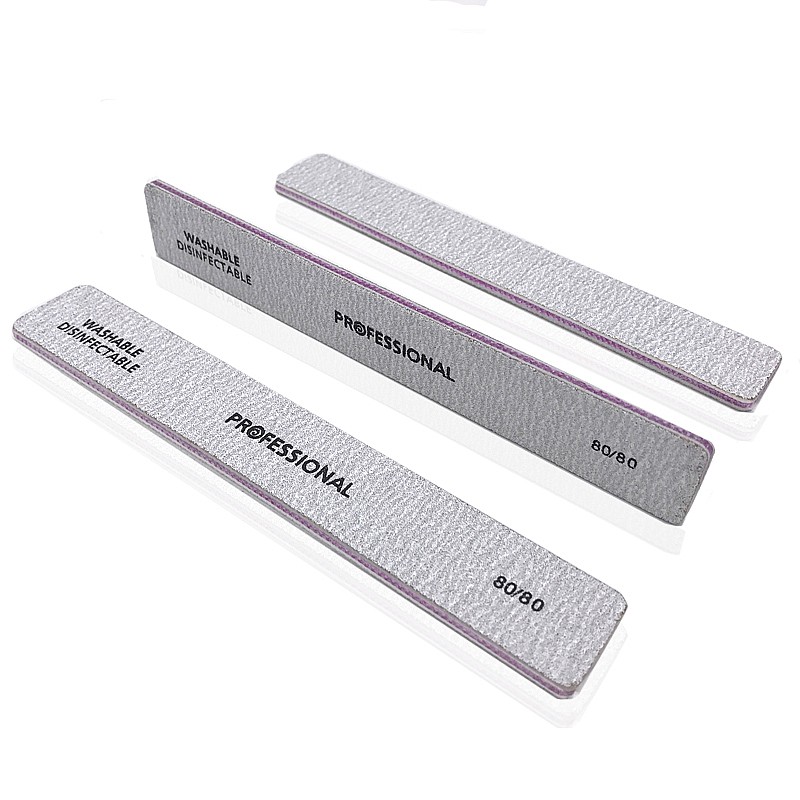 50pcs/25pcs Big Size 7*1.1in 80/80 Grit Nail Files Washable Replacement Files for Powerful Emery Files Nails Accessories Tools