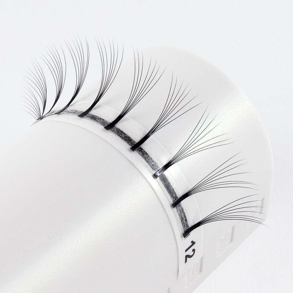 BES Pointy Fans 3D/4D/5D Long Stem Eyelashes Premade Fans Handmade Individual Eyelash Extensions Premade Volume Fans Mink Lashes