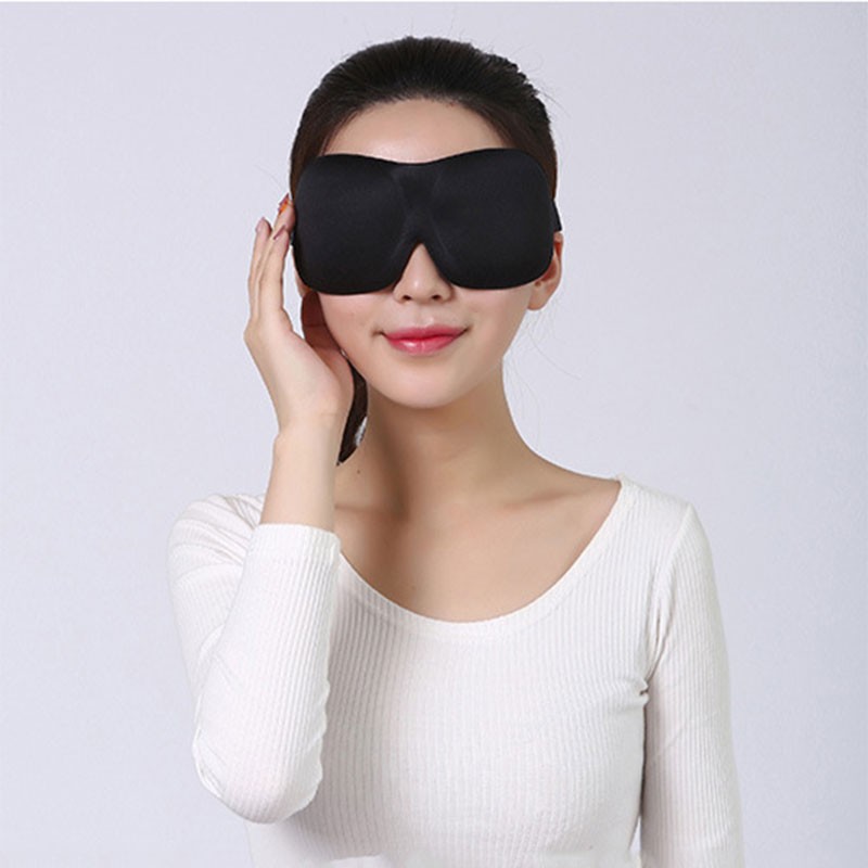 soft eyemask sleep 3d eye mask for outdoor travel sleep padded shade cover comfort relax blindfold nose bridge protection