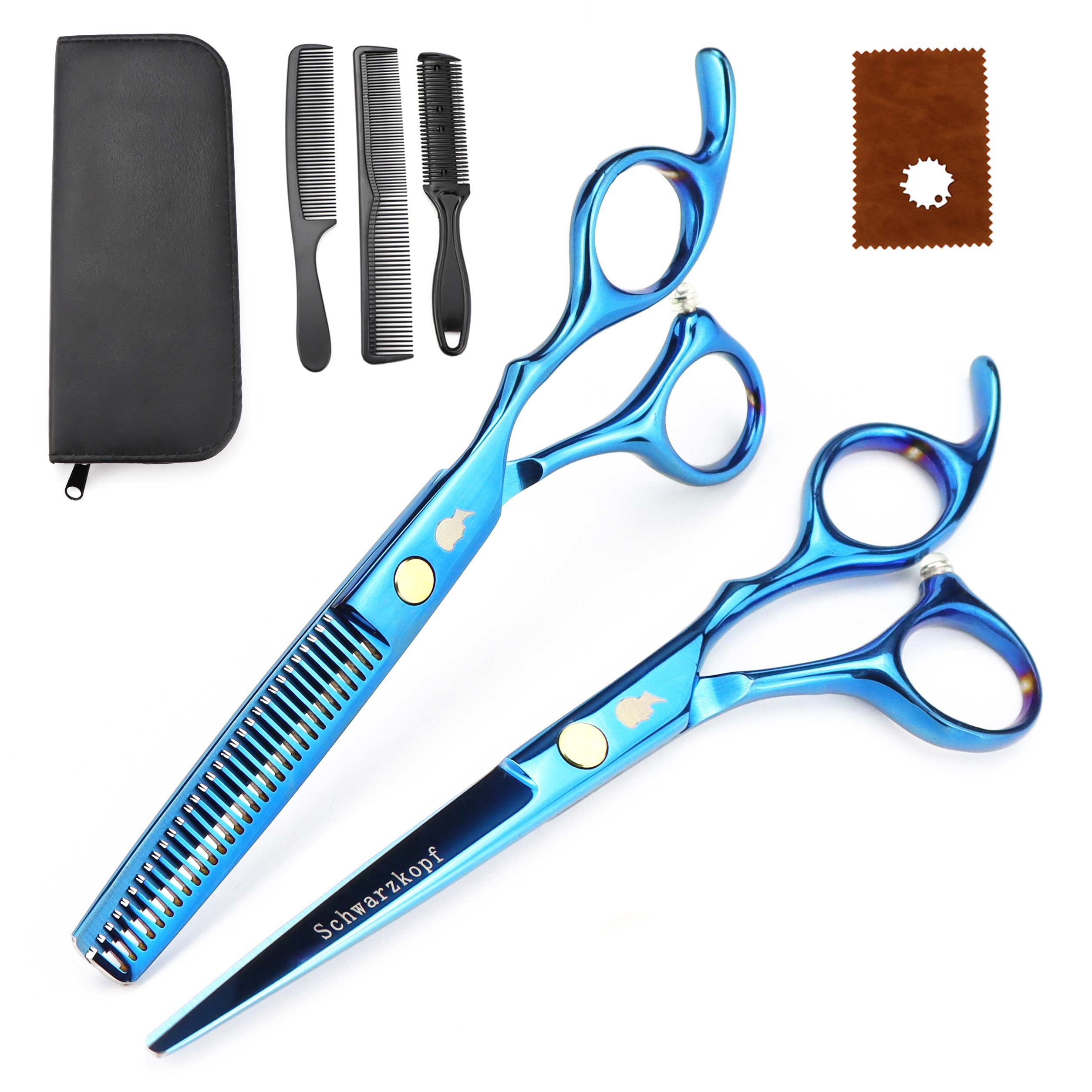 New Professional Hairdressing Scissors, Hair Cutting Barber Set High Quality Scissors Salon 6.0 inch Multi Color Options