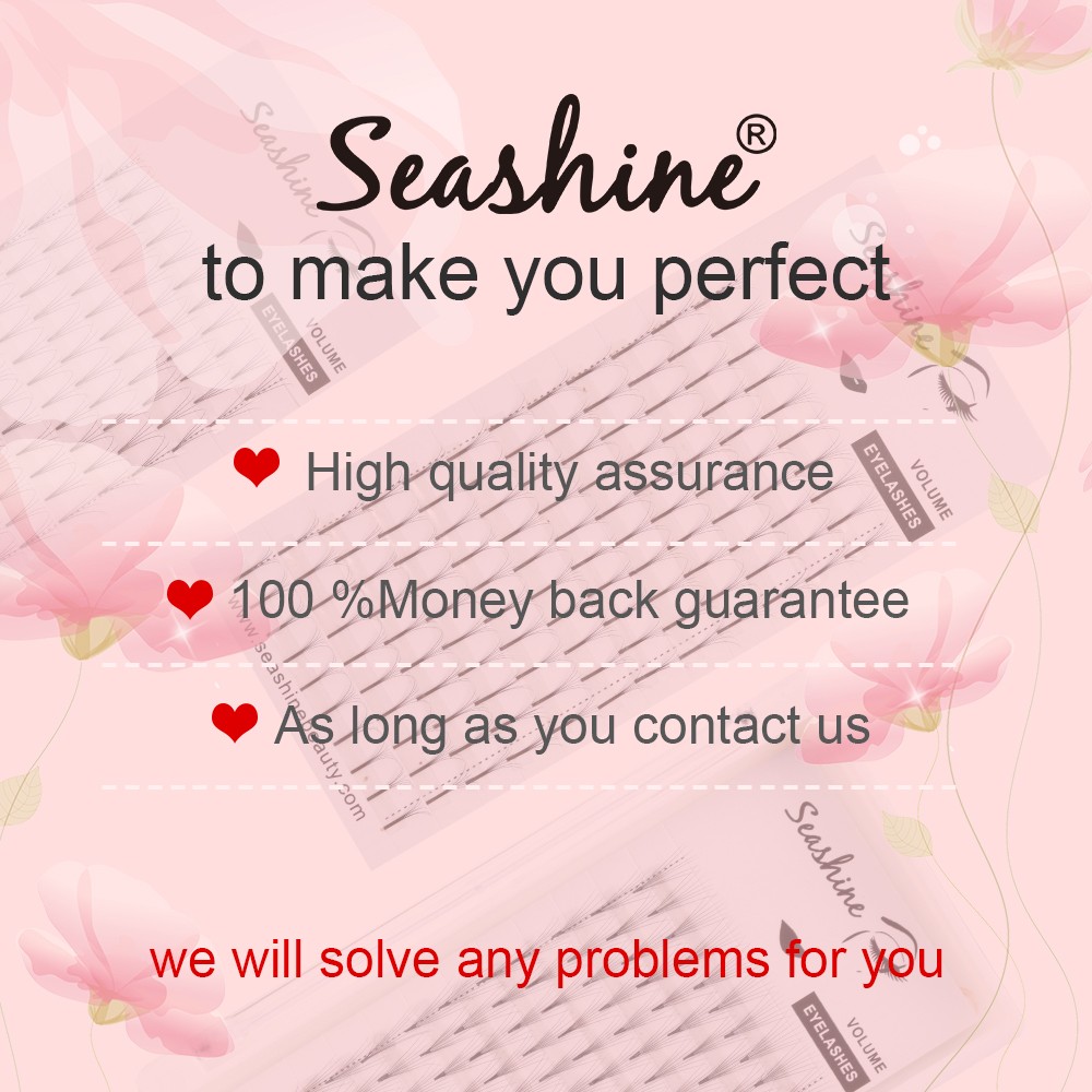 Seashine Silk Premade Russian Volume Fans Soft 2d/3d/4d/5d/6d Eyelashes Long Stem Lash Pre Made Eyelash Extensions