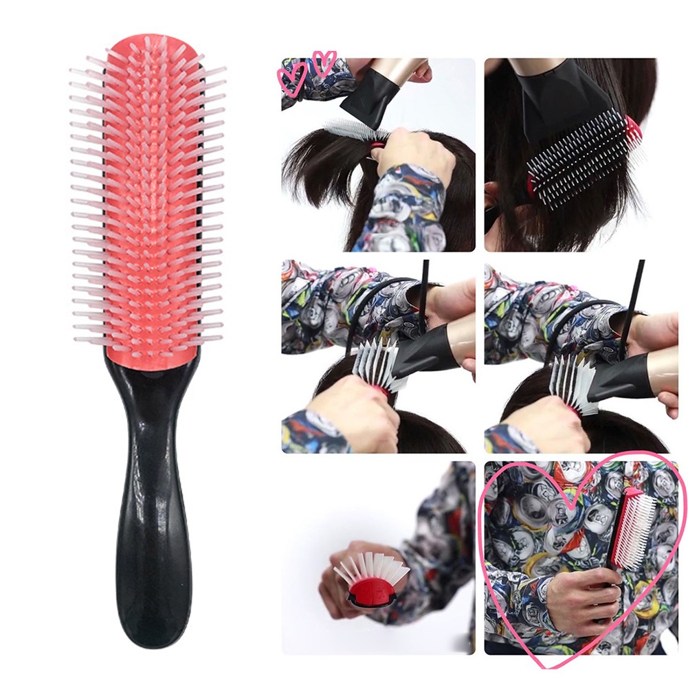 Salon Detangling Brush For Curly Hair Non-slip Hair Brush Comb Scalp Massage Brushes Professional Salon Styling Tool