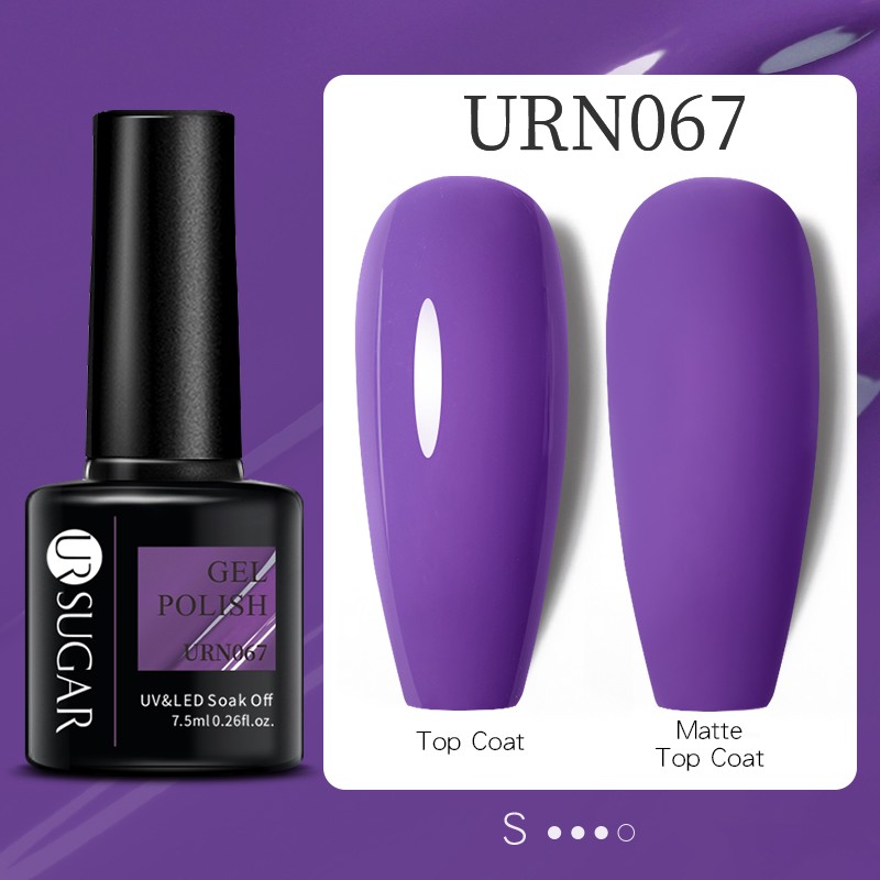 UR SUGAR 7.5ml Purple Series Gel Nail Polish Reflective Laser Gel Glitter Semi Permanent Lamp Varnish Soak Off Nail Art Design