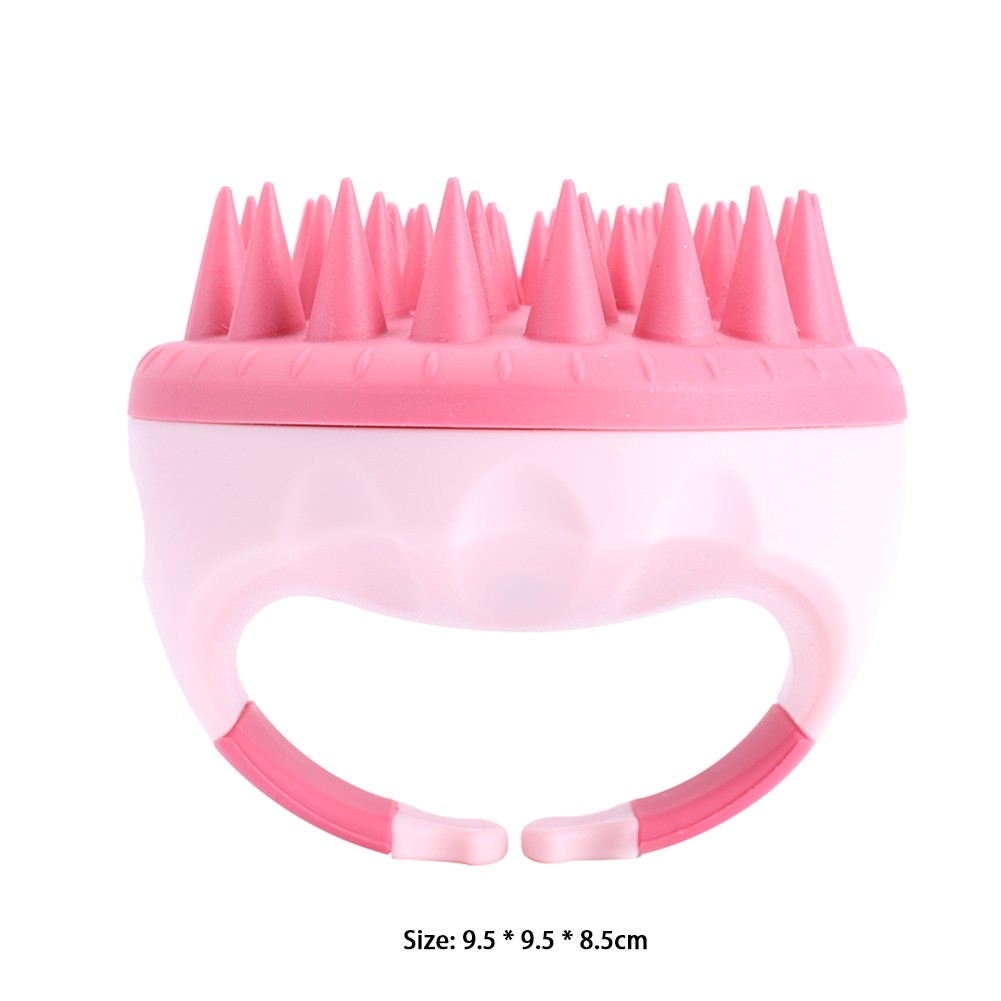 1pc Silicone Hair Brush Shampoo Scalp Brush Comb Head Spa Slimming Massage Brush Body Hair Washing Comb Shower Bath Brush