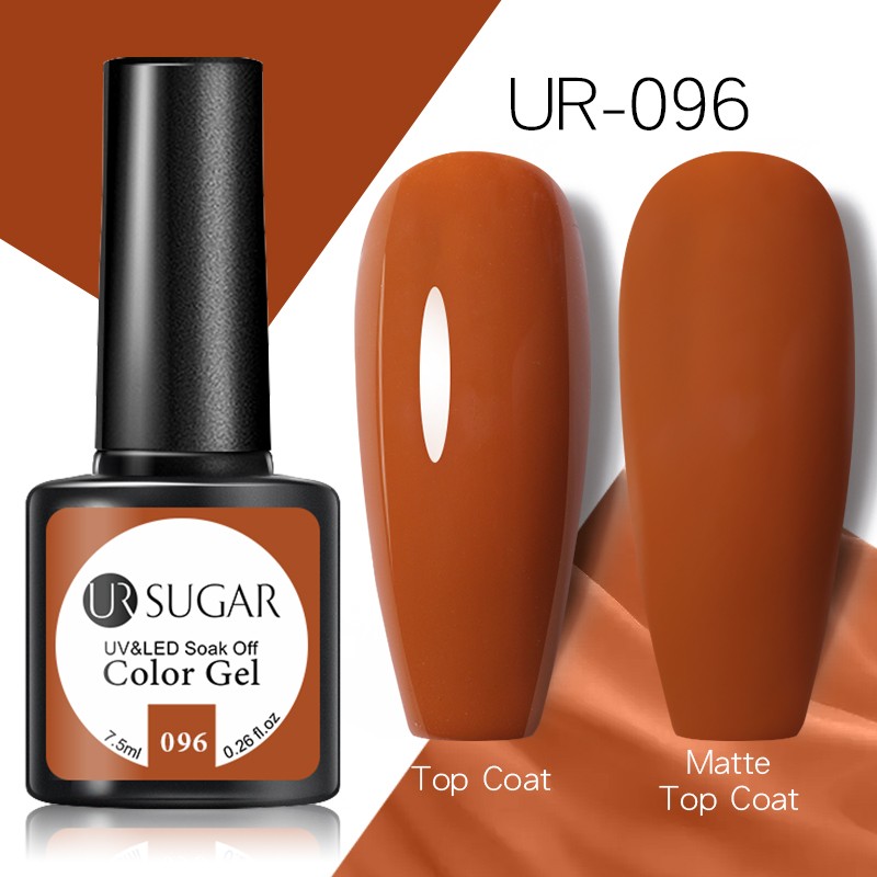 ur sugar caramel color gold sequins gel nail polish for manicure brown chocolate soak off uv gel nail varnish nail art design