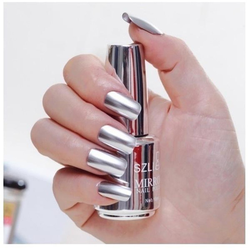 18ml BellyLady Fashion Mirror Effect Nail Polish Magic Lacquer Chrome Nail Art Lacquer Design Tools for Girls/Woman/Lady