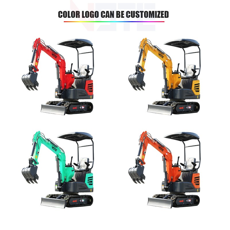 CE EPA Euro 5 China mini excavator hydraulic pilot excavator 1 ton 2 ton 3 ton crawler micro home personal orchard mini excavator P