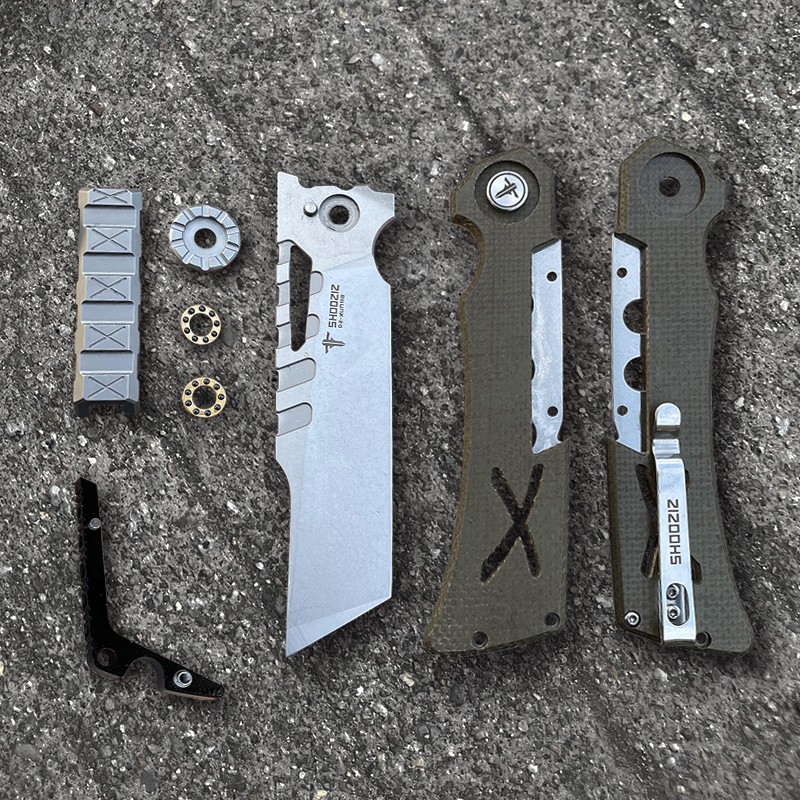 Folding Knife Edc Multiple High Hardness D2 Military Knives - Good for Hunting Camping Survival Outdoor Everyday Bearing XUN118 New