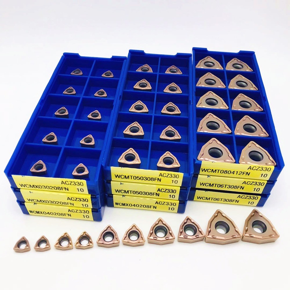 U Drill WCMX030208 WCMX040208 WCMT050308 WCMT06T308 WCMT080412 FN ACZ330 Carbide WCMX Turning Insert WCMT CNC Cutting Tool