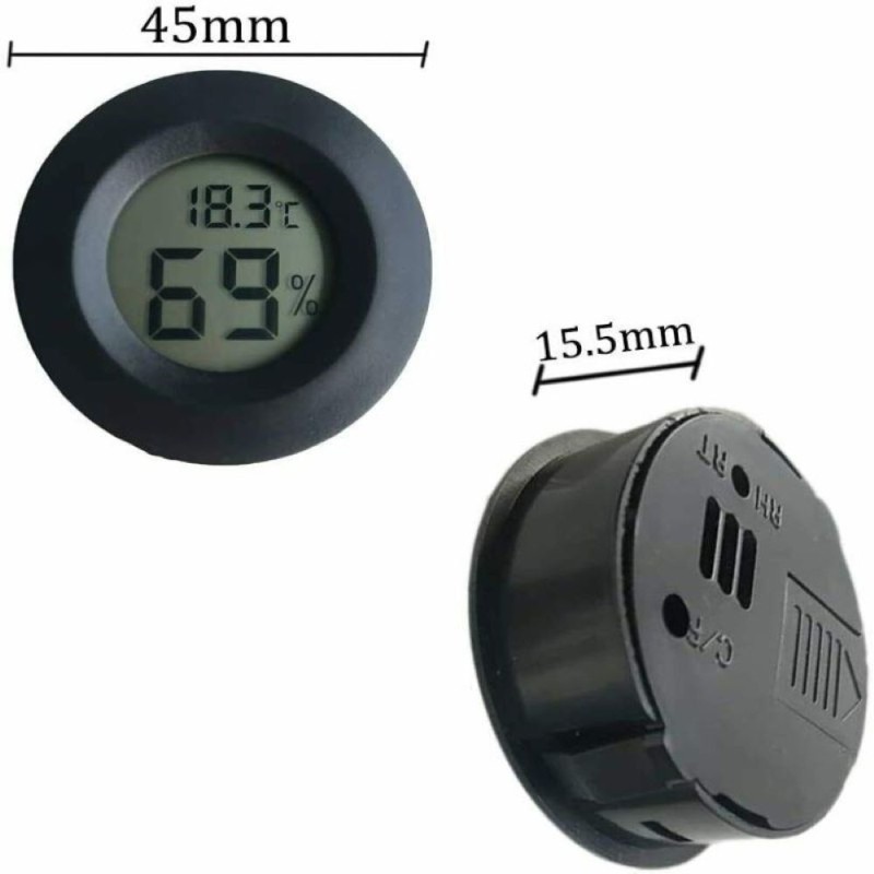 2In1 Mini LCD Digital Temperature Hygrometer Hygrometer Detector Thermometer Hygrometer Thermal Instrument Indoor Room Household