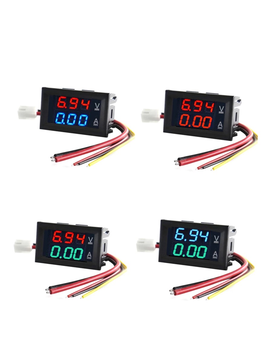 High Quality DC 100V 10A Voltmeter Ammeter Blue + Red LED Amp Dual Digital Volt Meter Scale