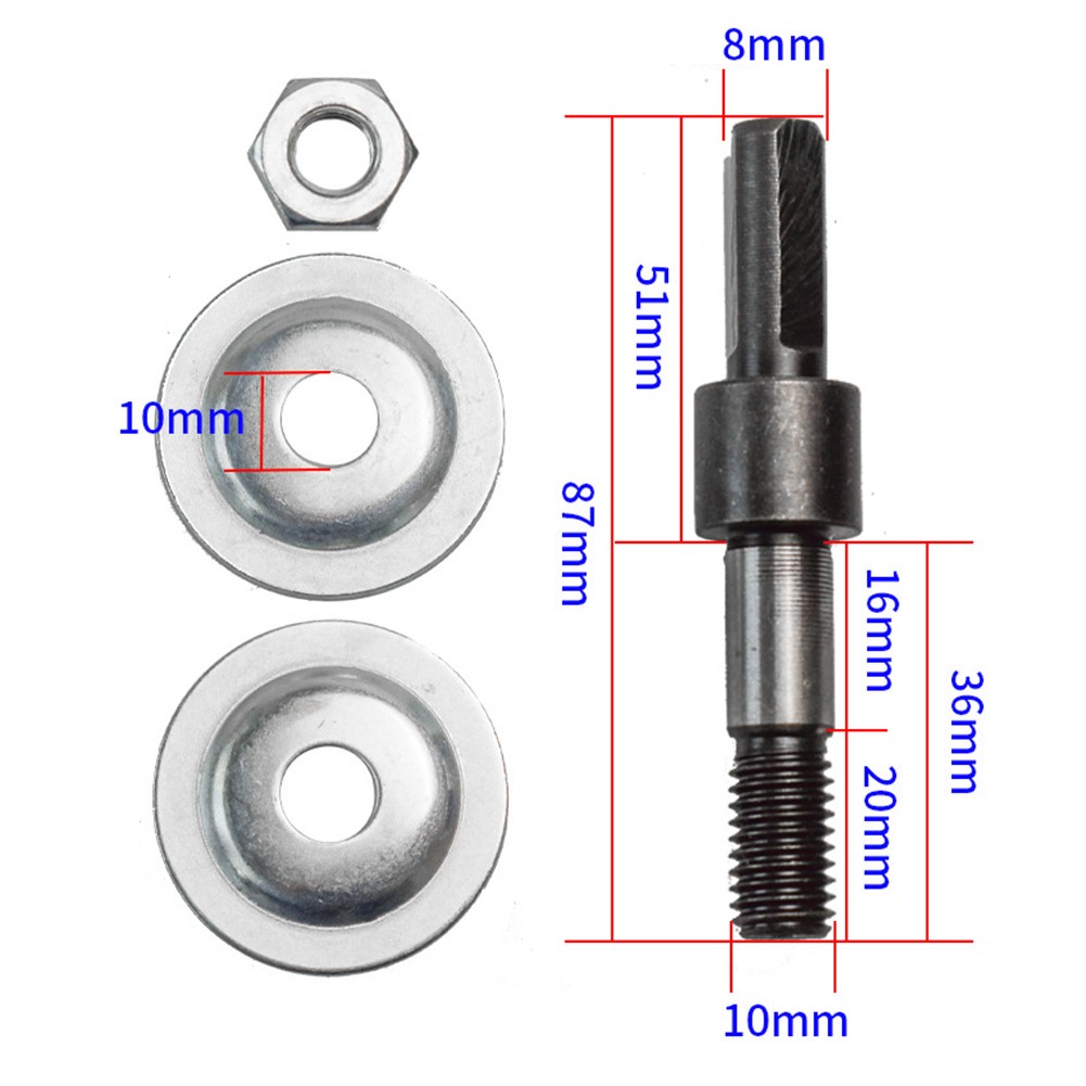 1 set Spindle adapter for grinding polishing shaft motor bench grinder machine for grinding polishing shaft extension