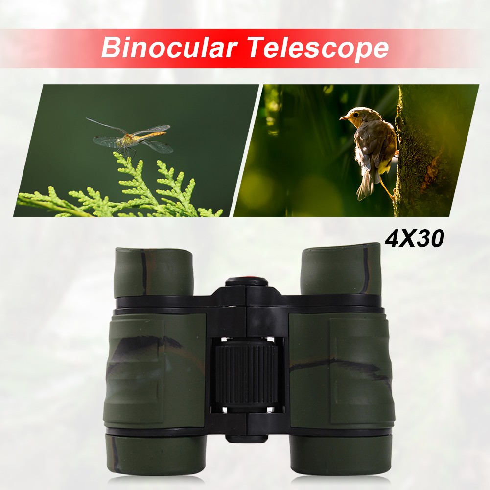 4X30mm Powerful Binoculars Outdoor Children Educational Learning Optics Telescope Kids Binocular Scope Folding Optics Telescope