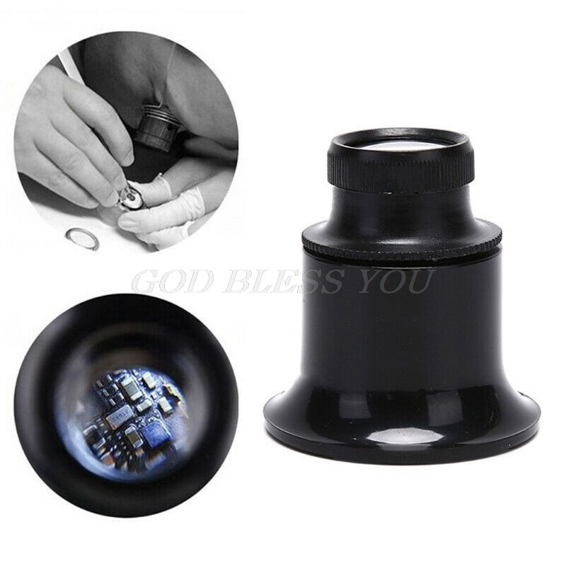 20X Gems Eye Loupe Ring Magnifier Magnifying Glass Watches Jewelry Tools Drop Shipping