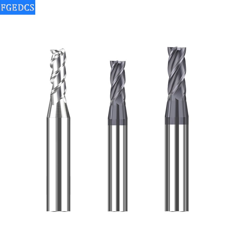 Tungsten Carbide Steel Milling Cutter 2.05 2.15 2.25 2.35 2.45 2.55 2.65 2.75 2.85 2.95 Decimal Point End Mill CNC Mini Tools 4F