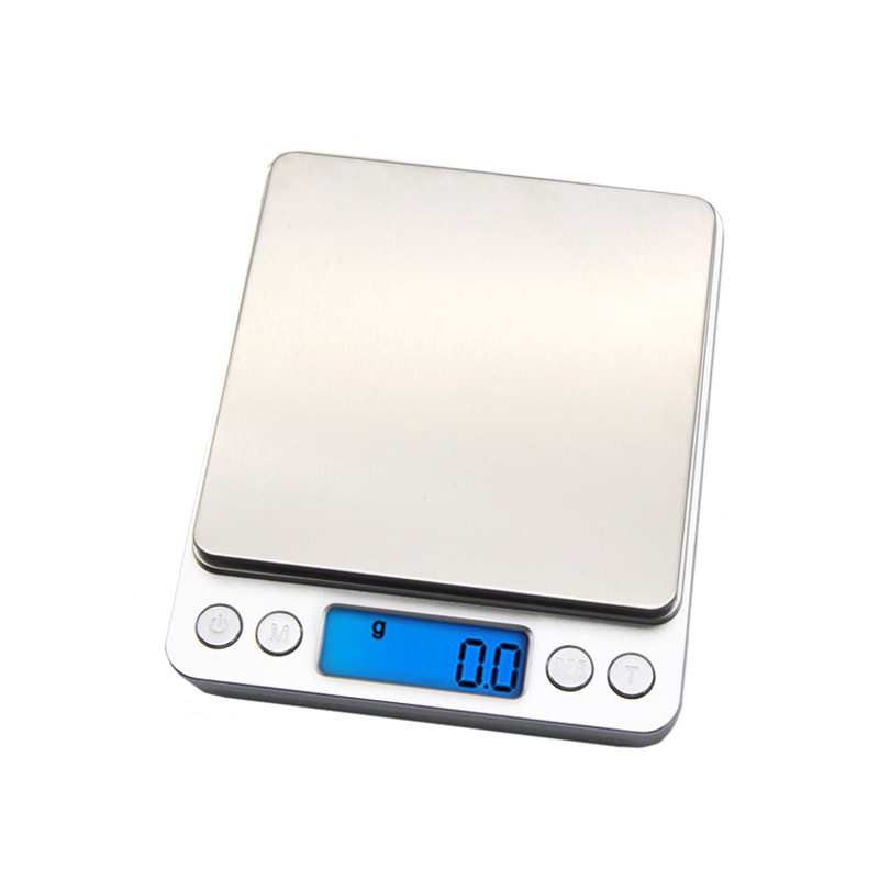 ميزان اليكتروني صغير محمول, 500/0.01جرام, 3000/0.1جرام بشاشة LCD لقياس وزن المجوهرات و للمطبخ و البريد