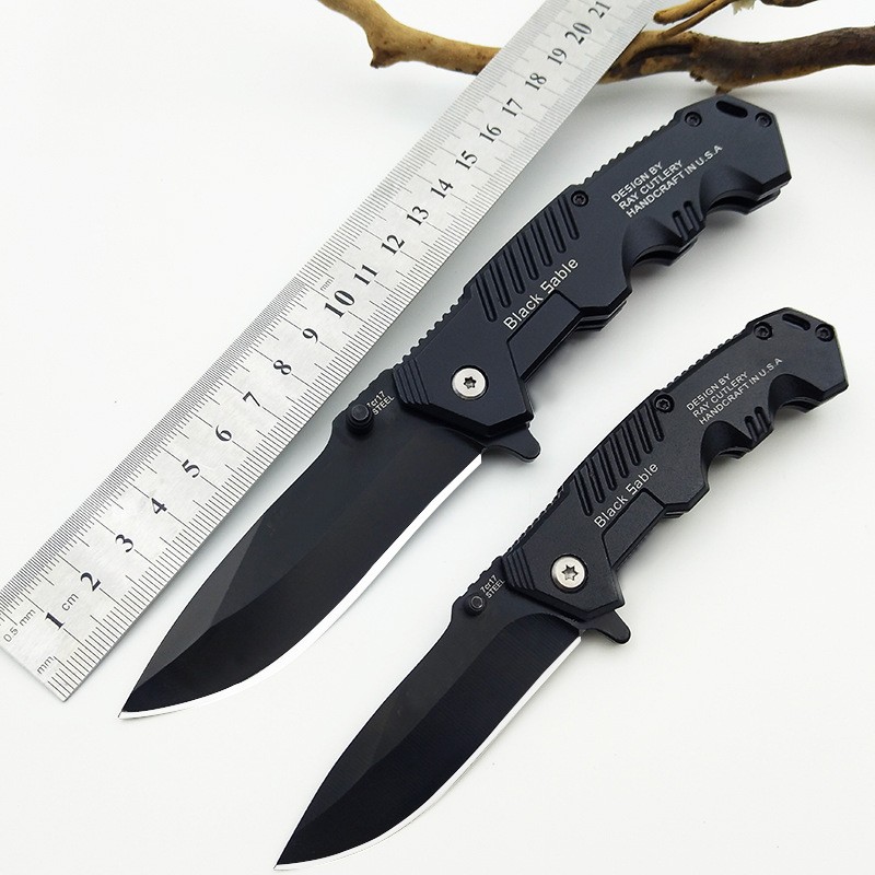 Folding Pocket Knife Tactical Survival Knife Sharp Steel Blade Outdoor Combat Hiking Hunting Knives Self Defense Camping Tools