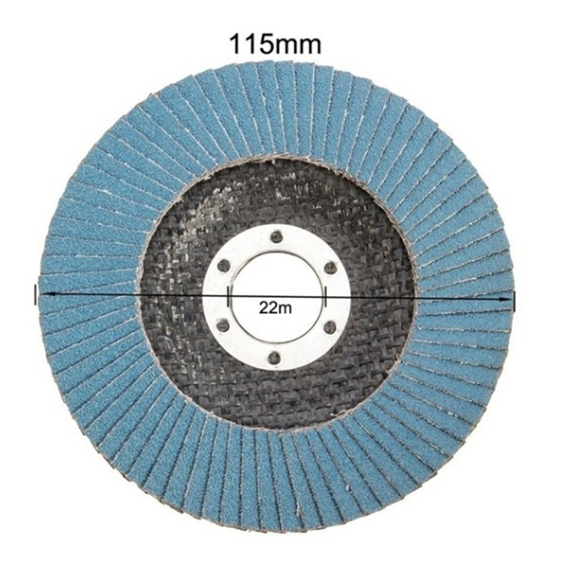 Flap discs for angle grinder, 115mm, 4.5, 40/60/80/120/320 grits, 5pcs/10pcs