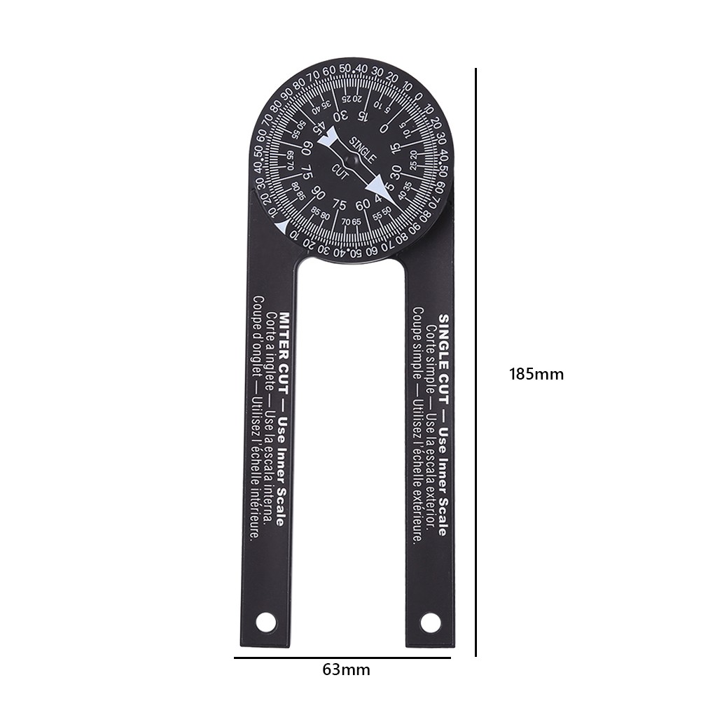 Miter Saw Protractor ABS Angle Finder Level Meter Miter Gauge Goniometer Protractor Inclinometer Measuring