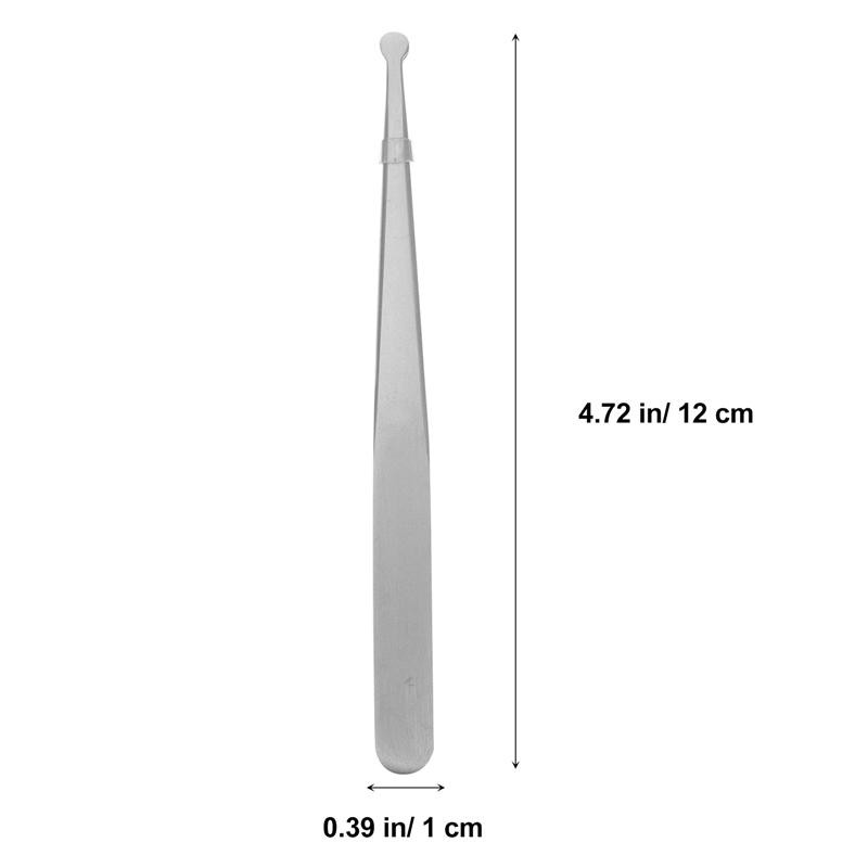 Precision tweezers, stainless steel tweezers, round, high elastic, non-magnetic, precise