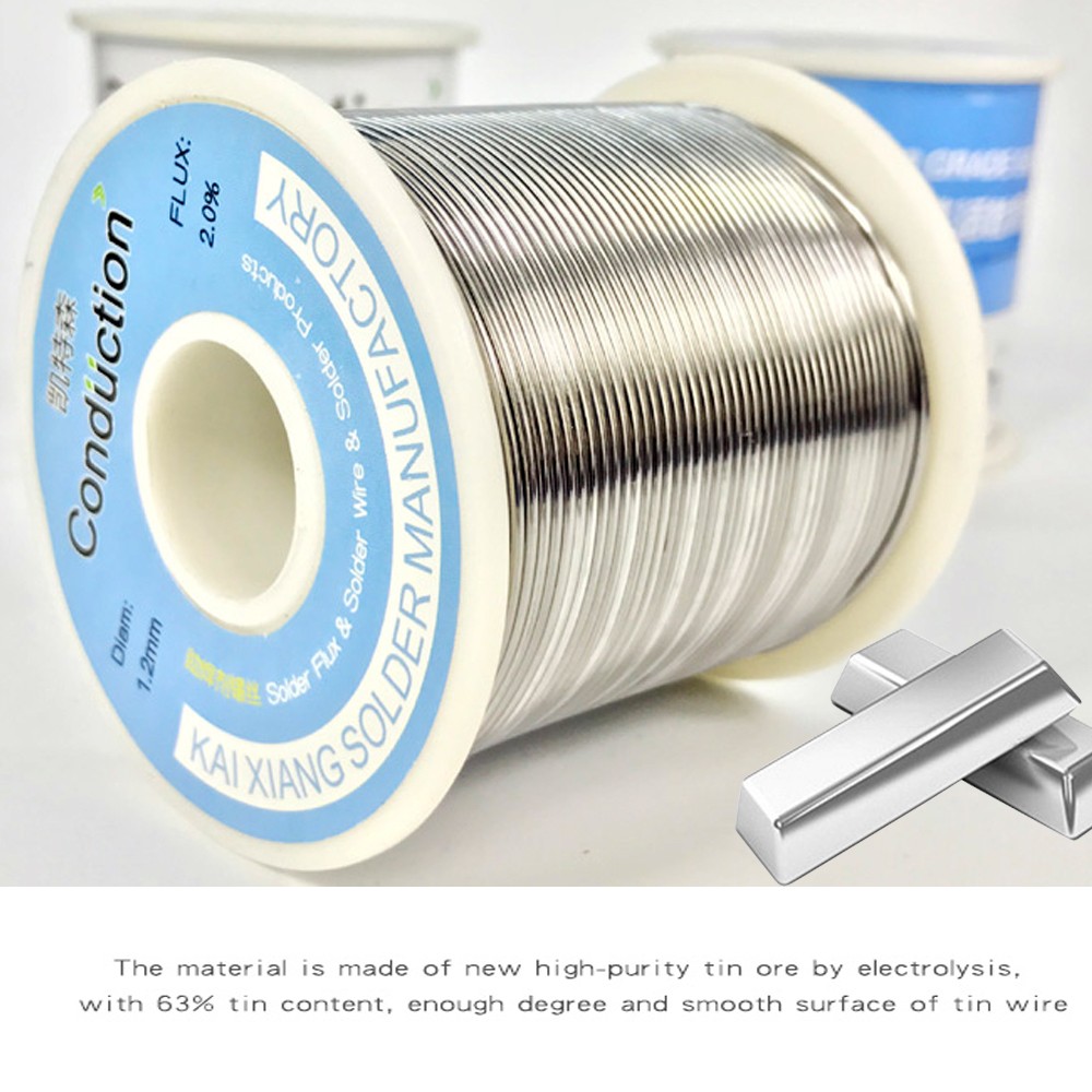 200g/500g Solder Welding Wire High Purity Low Fusion Spot 0.3/0.5/0.8/1/1.2mm Rosin Solder Wire Roll No Clean Tin BGA Soldering