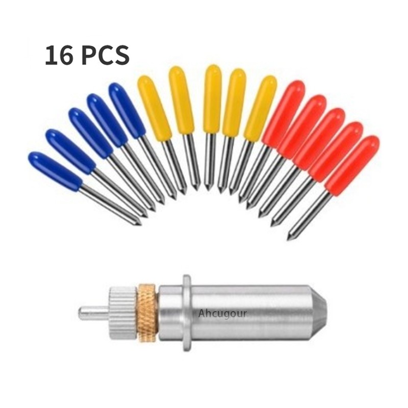 16 قطعة/المجموعة 30/45/60 درجة الراسمة الفينيل القاطع دائم شفرات سكين لرولان Cricut صانع شارب نحت الاكسسوارات اليد أدوات