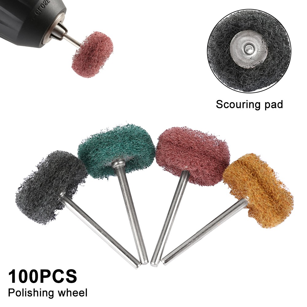 Mini Drill Abrasive Brush Nylon Fiber Abrasive Brush Grinding Sanding Head Buffing Polishing Wheels For Dremel Accessories Tools