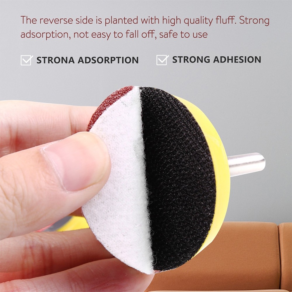 100pcs 50mm 2In Round Sanding Discs Sand Sheets 80-3000 Grit Hook and Loop Sanding Disc Polishing Flocking Sandpaper for Wood