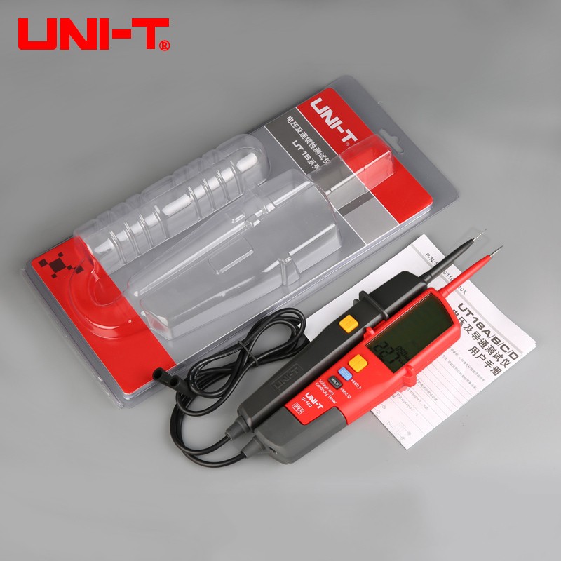 UNI-T UT18A التلقائي المدى الفولتميتر الفولتميتر الرقمي الجهد اقلام الفحص مع مؤشر LED UT18B UT18C UT18D