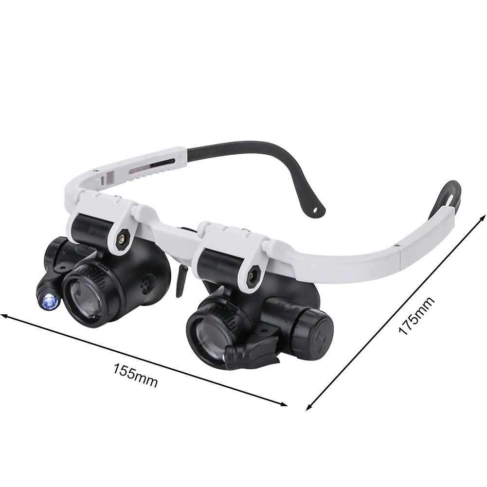 Magnifying Glasses Magnifier 8X/15X/23X USB Rechargeable with LED Light for Reading Jewelry Watches Repair Wearing