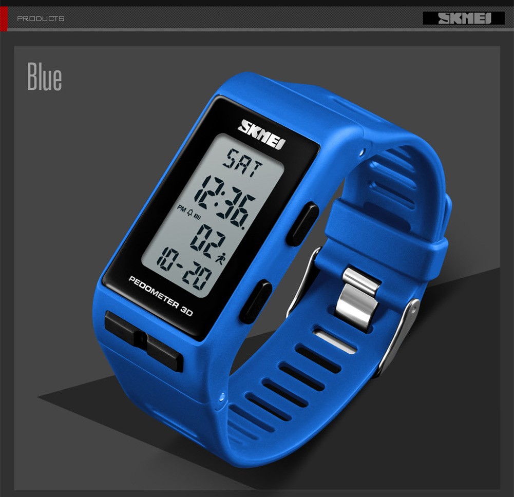 SKMEI Pedometer 3D Men Women Sport Watch Digital Calorie Wristwatches for Men Ladies Fashion Waterproof Bracelet reloj 1363