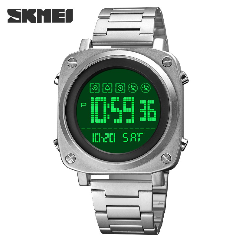 SKMEI 2021 Men's Electronic Watch Fashion Led Date Stopwatch Casual Sports Wristwatch Male Electric Wristwatch Men's Watches 1726