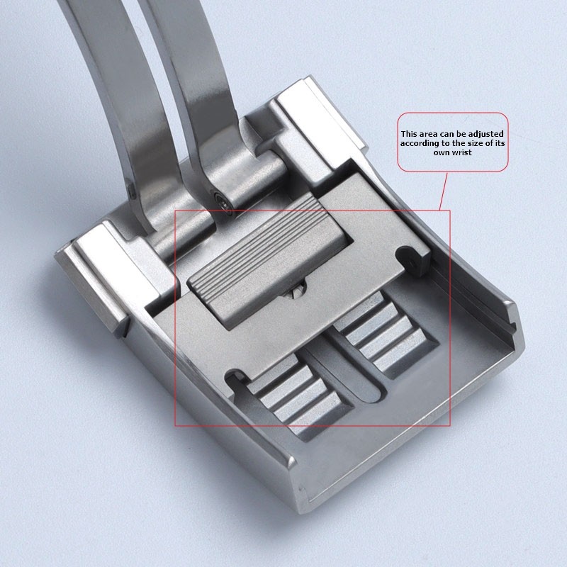 Super Quality 316L Stainless Steel Buckle for Breitling Watchband 20mm Polishing Double Click Clasp Strap Folding Buckle Logo