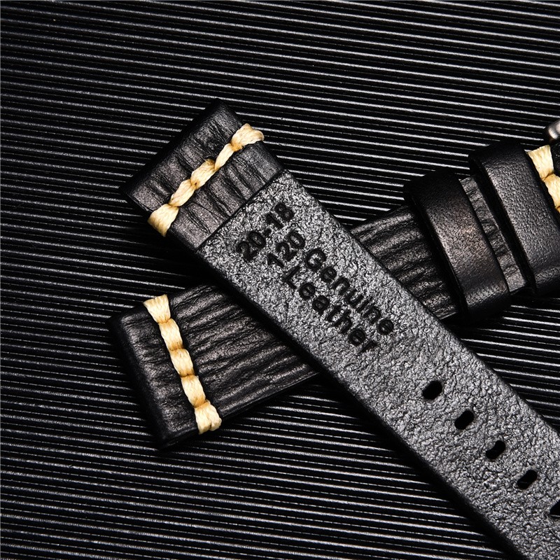High Quality Handmade Cowhide Watch Strap Vintage Retro Watch Band Bracelets Wristwatchbands Straps 18mm 20mm 22mm 24mm