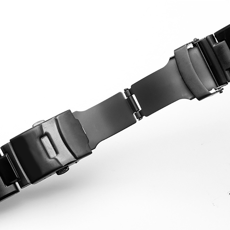 Light Hard Plastic Watchband Bracelet for Casio PROTREK 5480 PRW-7000 Mountaineering Sports Watch Black Strap PRW-7000FC