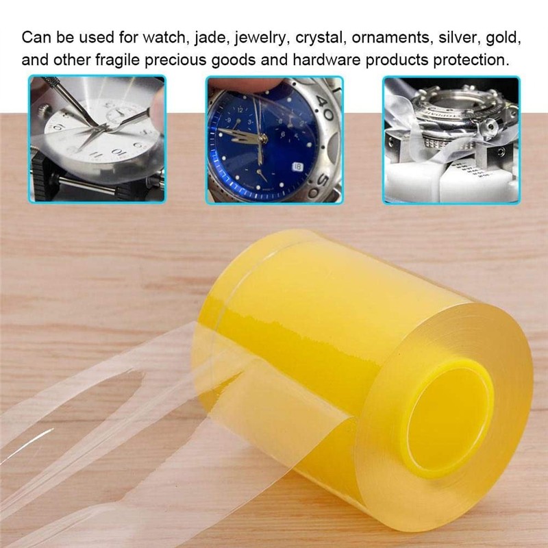 Anti-static Transparent PVC Watch Protective Tape Watch Protector Tape Jewelry Repair Watch Scratch Dust Protection Film