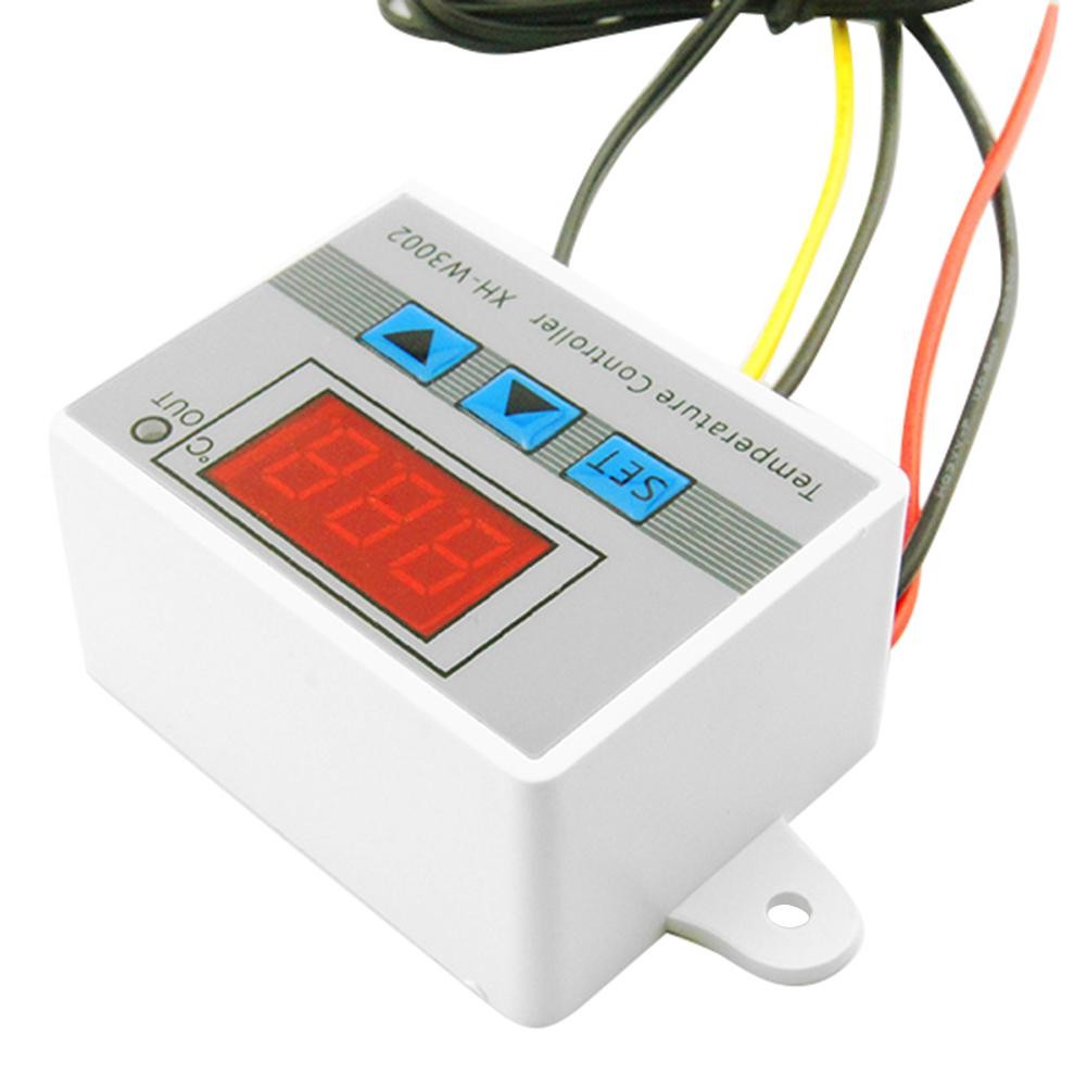 Digital W3002 Temperature Controller 10A Thermostat Control Strong Hardness Electric Portable Switch With Probe Sensor