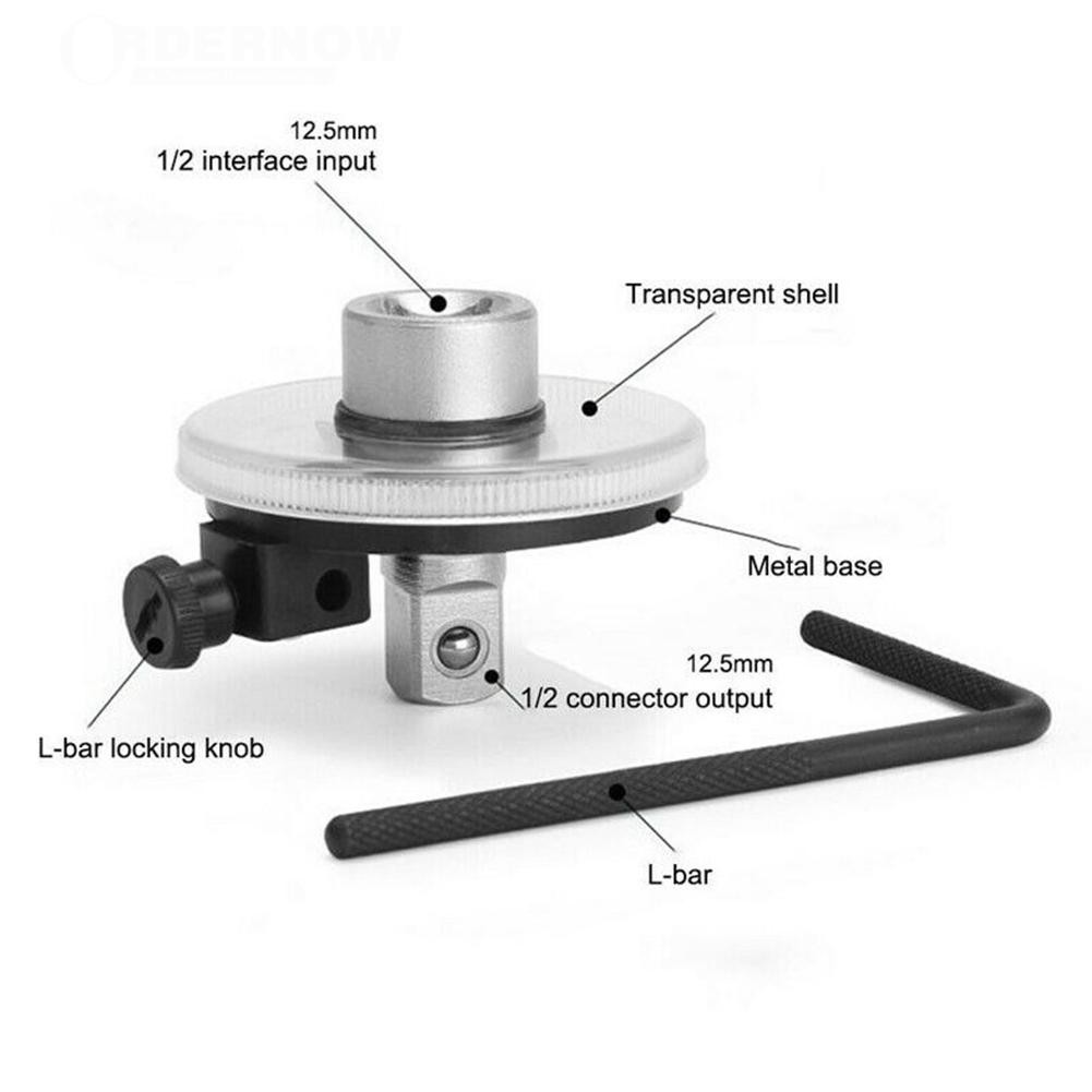 rotation tool gauge for torque wrench auto gauge meter tool 1/2 inch drive torque angle angle gauge