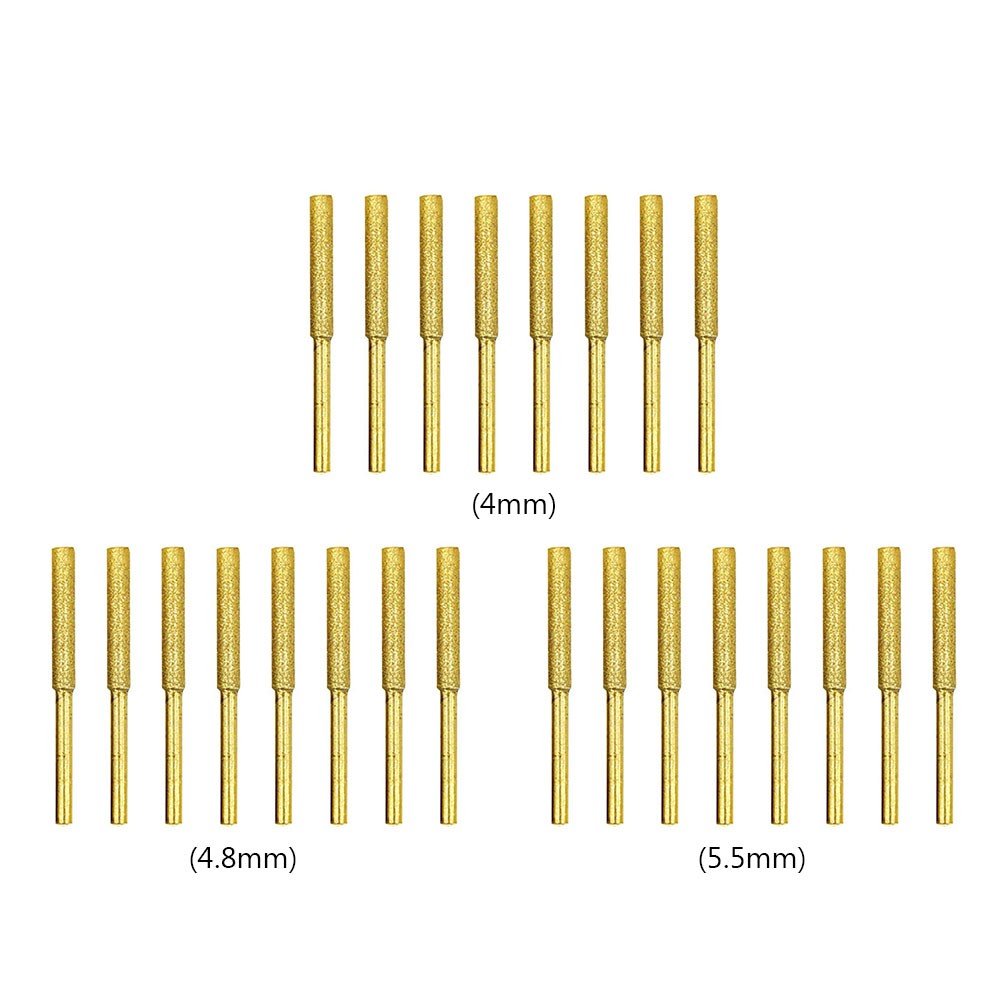 8 قطعة الماس المغلفة لدغ أسطواني 4/4.8/5.5 مللي متر بالمنشار مبراة الحجر ملف سلسلة المنشار شحذ نحت طحن أدوات