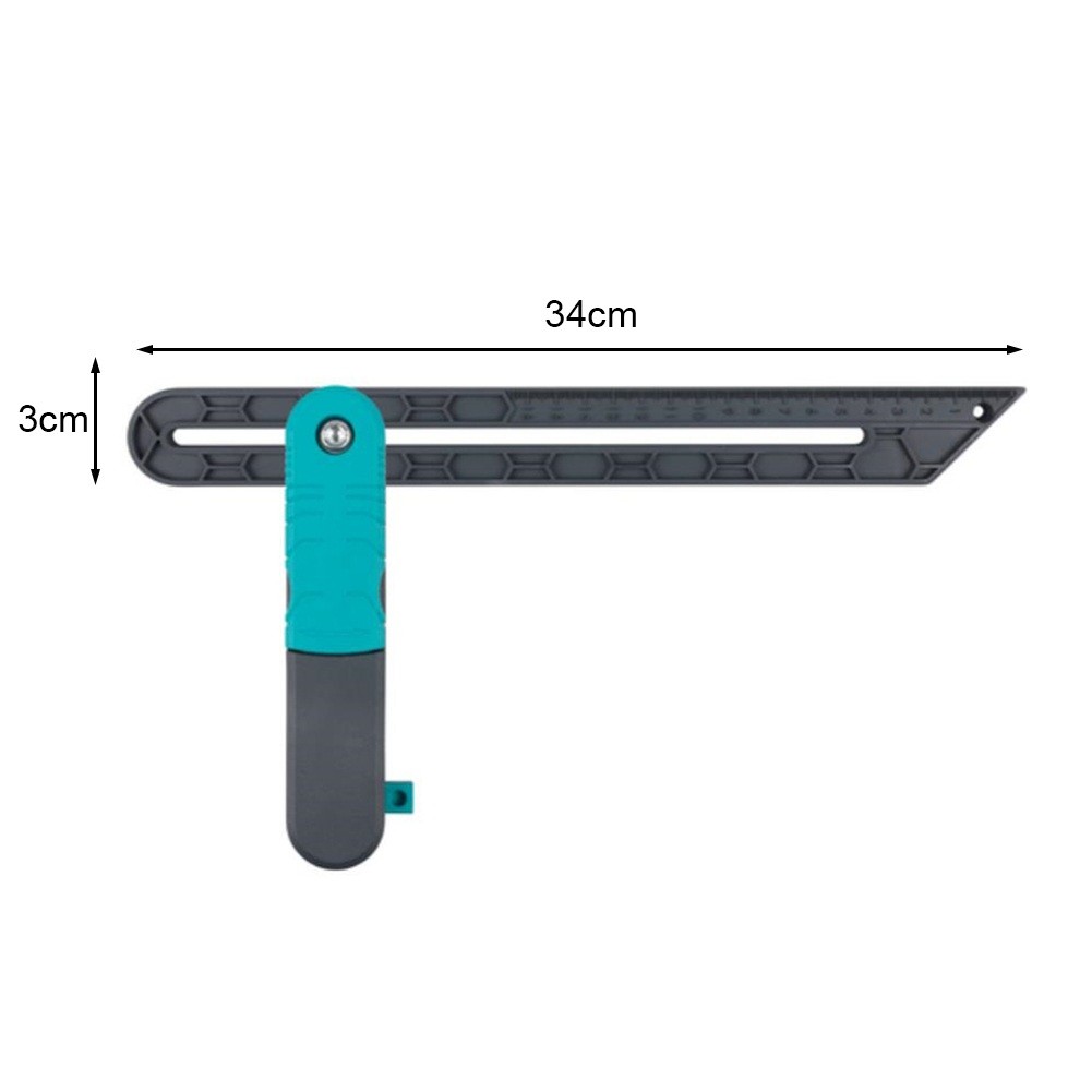 Lock Angle Measuring Tool ABS Wooden Marking Scale Protractor Adjustable Angle Measuring Ruler For Carpenter