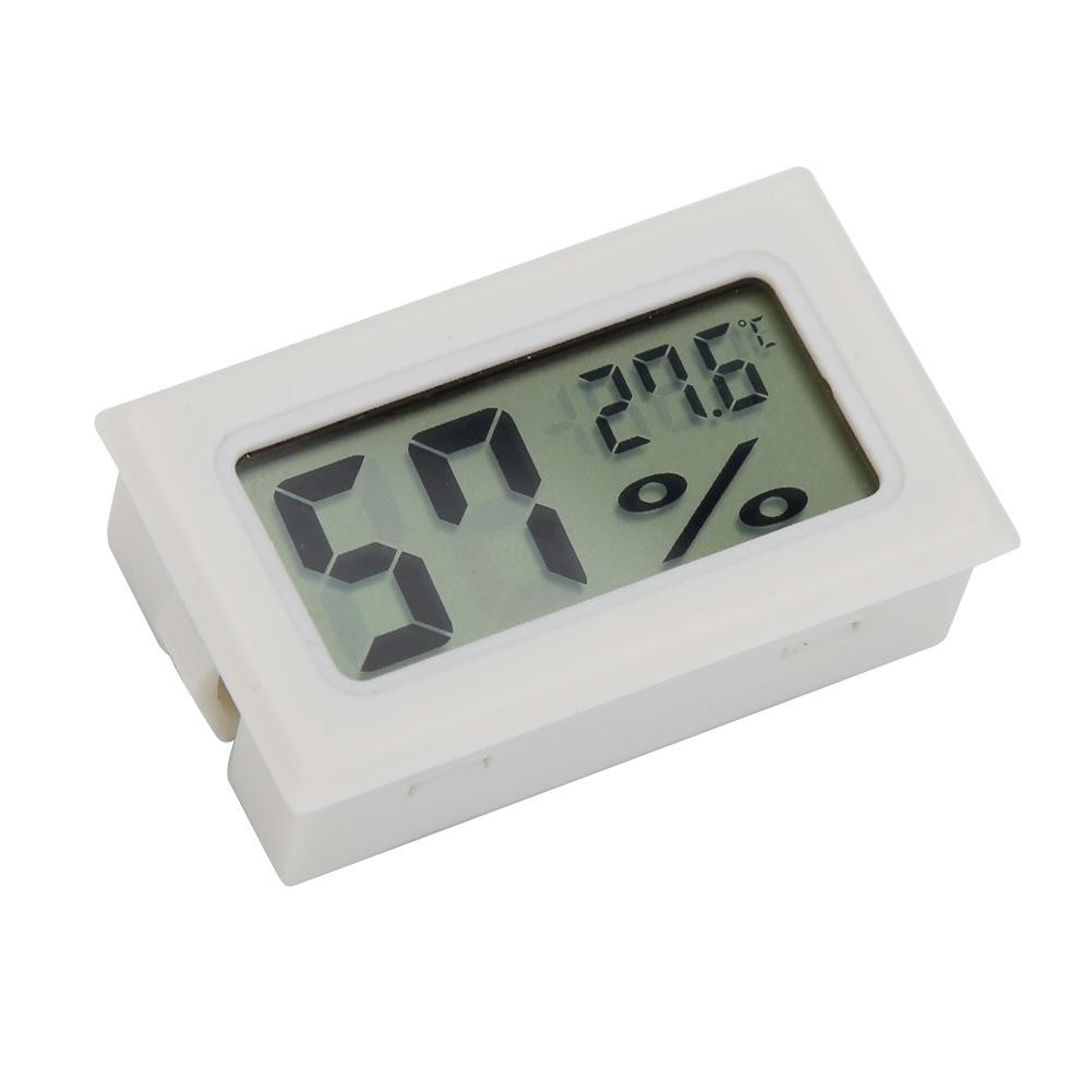 Thermometer Hygrometer Indoor Room Temperature Sensor Mini Digital LCD Temperature Humidity Weather Station With Clock