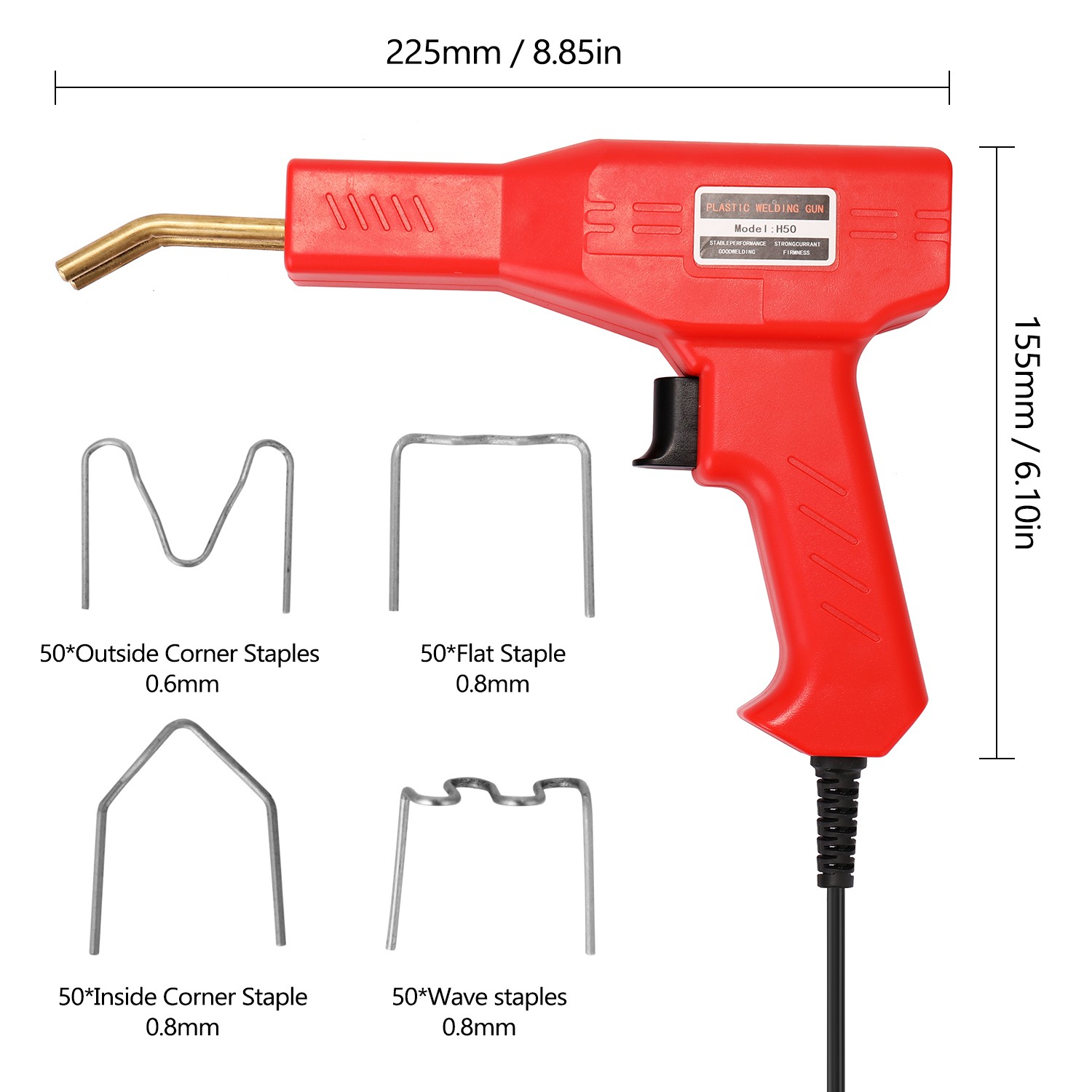 Professional Hot Plastic Welding Machine, PVC Stapler, Bumper Repair, Welding Tool