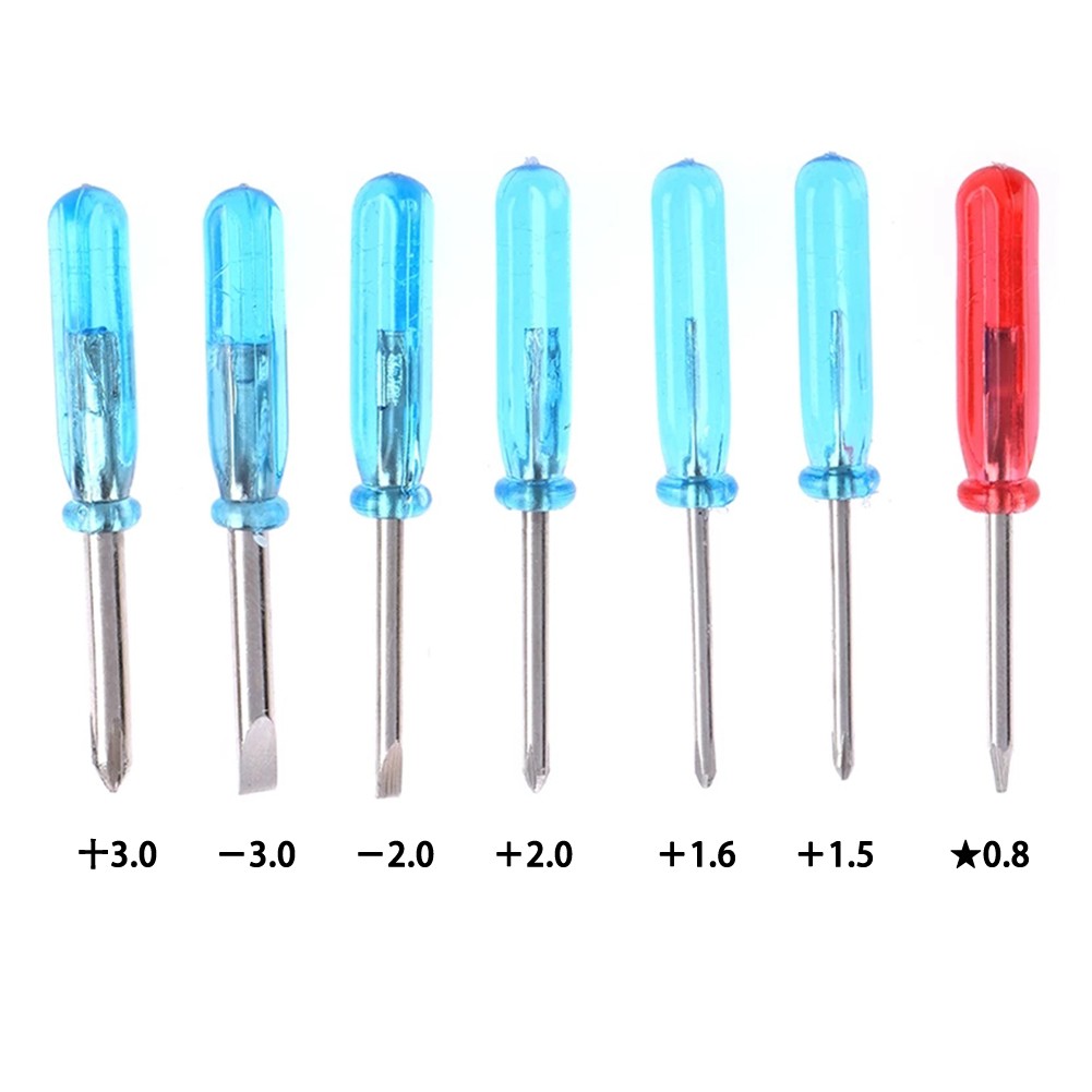 1/7pcs 5mm Mini Slotted Cross Word Head Five-pointed Star Screwdriver For Phone Mobile Phone Laptop Repair Open Tool